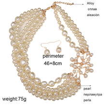 Load image into Gallery viewer, The PEARLfect ⚪️ Flower Necklace &amp; Earring Set - Alabaster Box Boutique