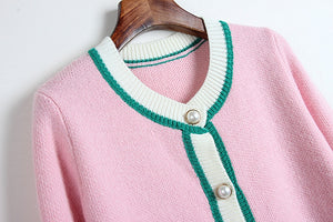 "I See 👀 The Light" 💕💚 Pink Cardigan - Alabaster Box Boutique