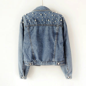 The PEARLfect ⚪️ Denim Jacket - Alabaster Box Boutique