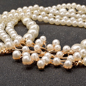 The PEARLfect ⚪️ Flower Necklace & Earring Set - Alabaster Box Boutique