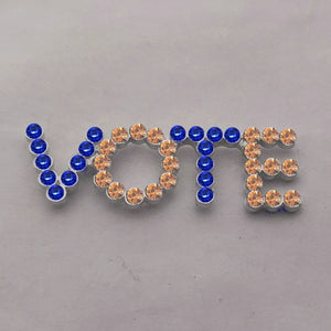 The Vote Brooch (All Ladies Organization) ⚪️💕🐸❤️🐘💙🕊💙💛🐩💚🤍💕💙 - Alabaster Box Boutique
