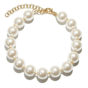 The PEARLfect ⚪️ "BIG" Single Strand Necklace, Bracelet & Earring Set - Alabaster Box Boutique
