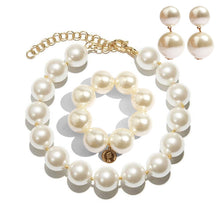 Load image into Gallery viewer, The PEARLfect ⚪️ &quot;BIG&quot; Single Strand Necklace, Bracelet &amp; Earring Set - Alabaster Box Boutique