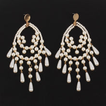 Load image into Gallery viewer, The &quot;PEARLfect ⚪️ Chandelier&quot; Earrings - Alabaster Box Boutique