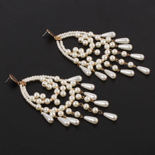Load image into Gallery viewer, The &quot;PEARLfect ⚪️ Chandelier&quot; Earrings - Alabaster Box Boutique