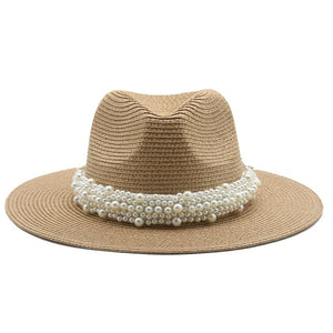 The PEARLfect Straw ⚪️ Fedora Hat - Alabaster Box Boutique