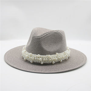 The PEARLfect Straw ⚪️ Fedora Hat - Alabaster Box Boutique