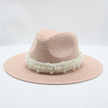 Load image into Gallery viewer, The PEARLfect Straw ⚪️ Fedora Hat - Alabaster Box Boutique