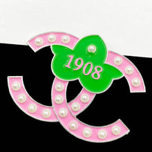Load image into Gallery viewer, “Double ©© Cee Cee Me” Ivy Brooch - Alabaster Box Boutique