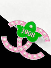 Load image into Gallery viewer, “Double ©© Cee Cee Me” Ivy Brooch - Alabaster Box Boutique