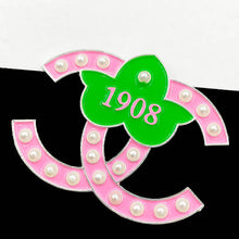 Load image into Gallery viewer, “Double ©© Cee Cee Me” Ivy Brooch - Alabaster Box Boutique