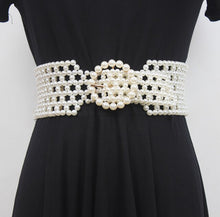 Load image into Gallery viewer, “The PEARLfect ⚪️ Waist Snatcher” Belt - Alabaster Box Boutique