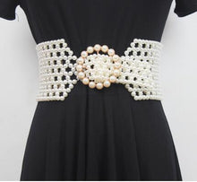 Load image into Gallery viewer, “The PEARLfect ⚪️ Waist Snatcher” Belt - Alabaster Box Boutique