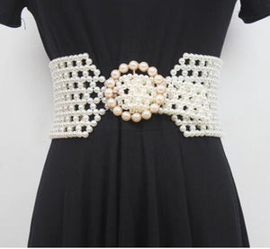 “The PEARLfect ⚪️ Waist Snatcher” Belt - Alabaster Box Boutique
