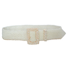 Load image into Gallery viewer, The PEARLfect ⚪️ BIG Buckle Belt - Alabaster Box Boutique