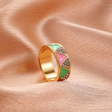 Load image into Gallery viewer, The &quot;GeomAKAtric 💕💚&quot; Ring - Alabaster Box Boutique