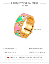 Load image into Gallery viewer, The &quot;GeomAKAtric 💕💚&quot; Ring - Alabaster Box Boutique