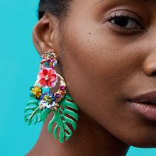 Load image into Gallery viewer, &quot;Tropical 🌴 Fever&quot; Earrings - Alabaster Box Boutique